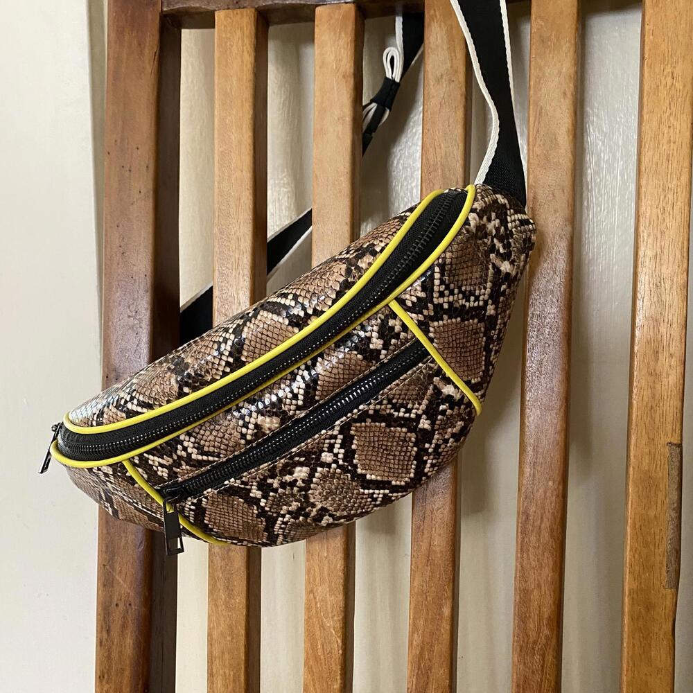 Topshop Fanny Pack Python Print - image 3